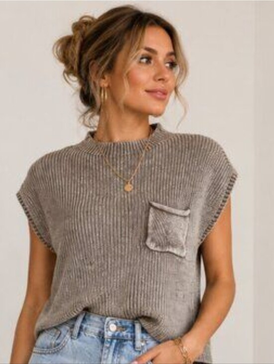 Zenana Outfitters Sweaters - NEW Zenana Ribbed Mock Neck Sweater